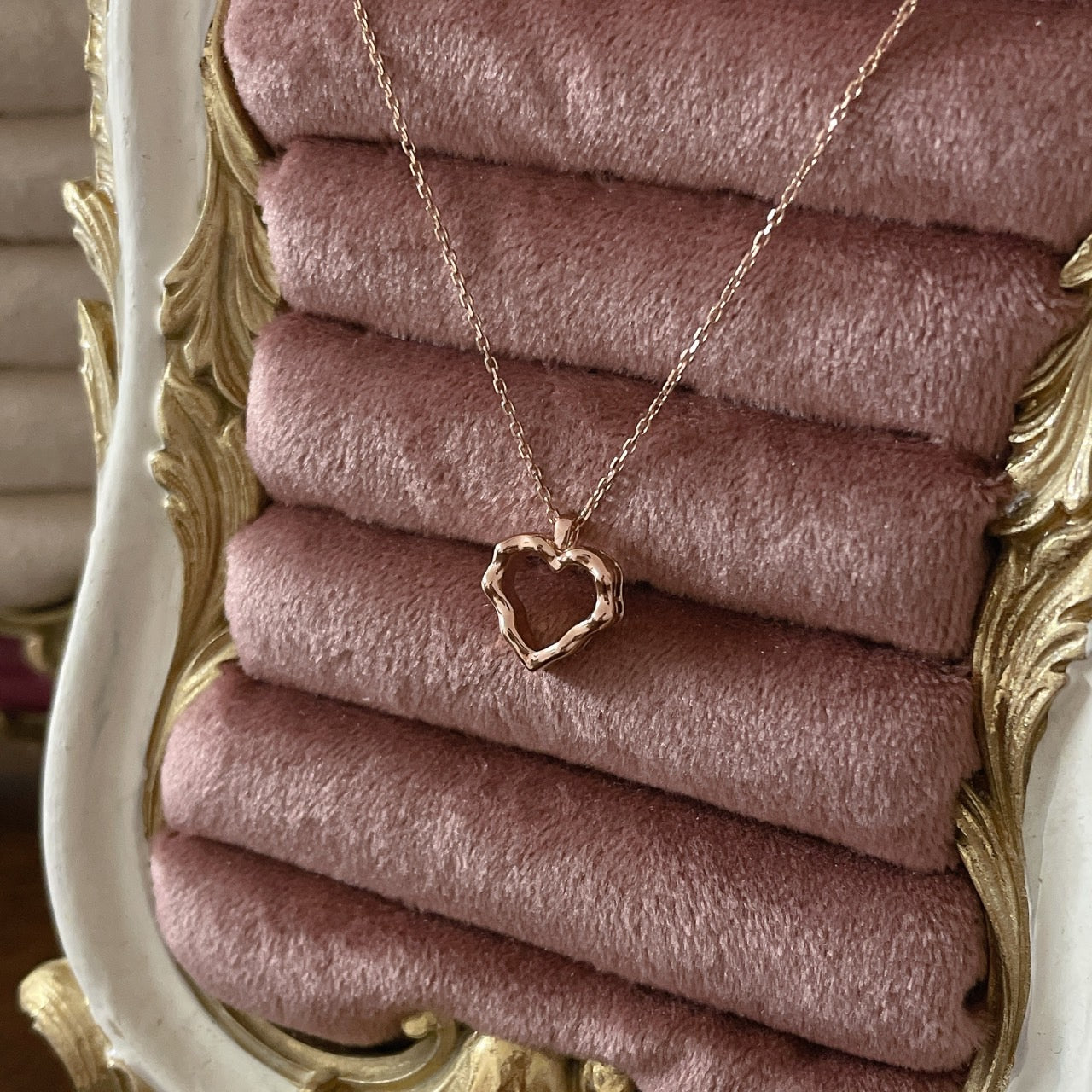 Antique Heart Cut Necklace