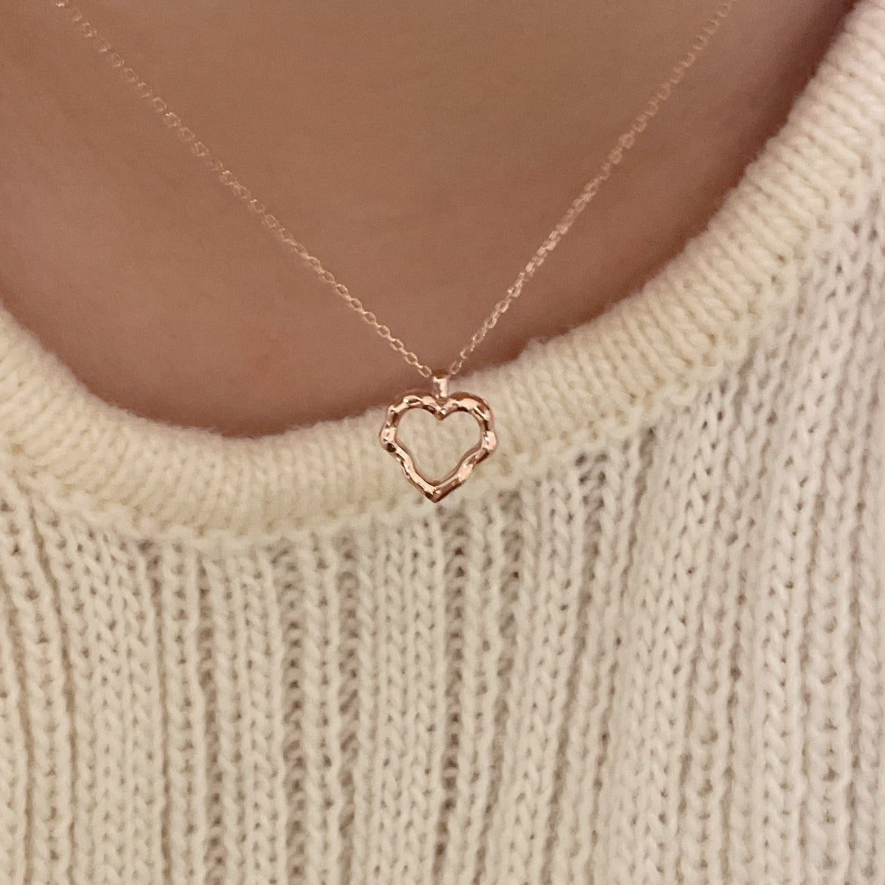 Antique Heart Cut Necklace