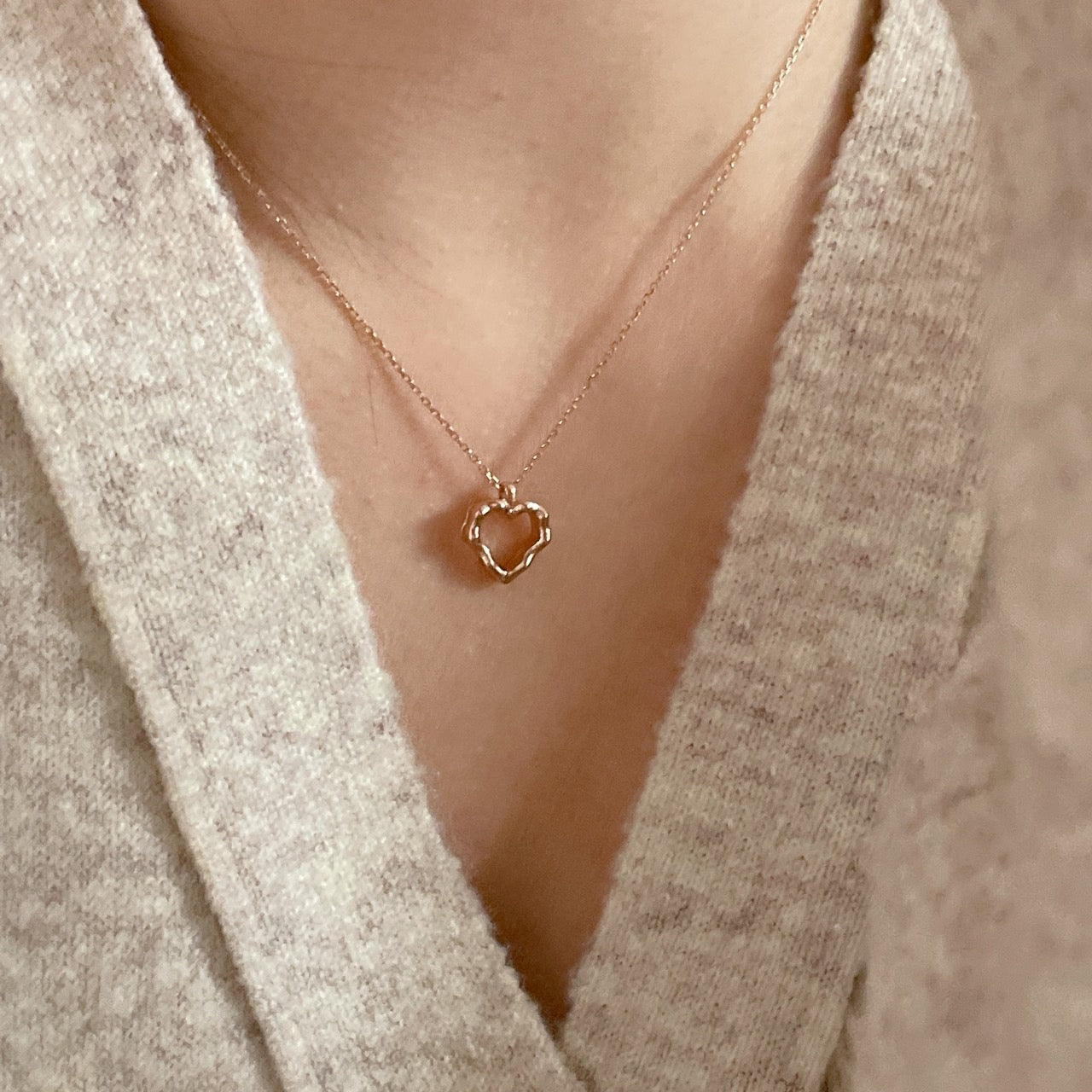Antique Heart Cut Necklace