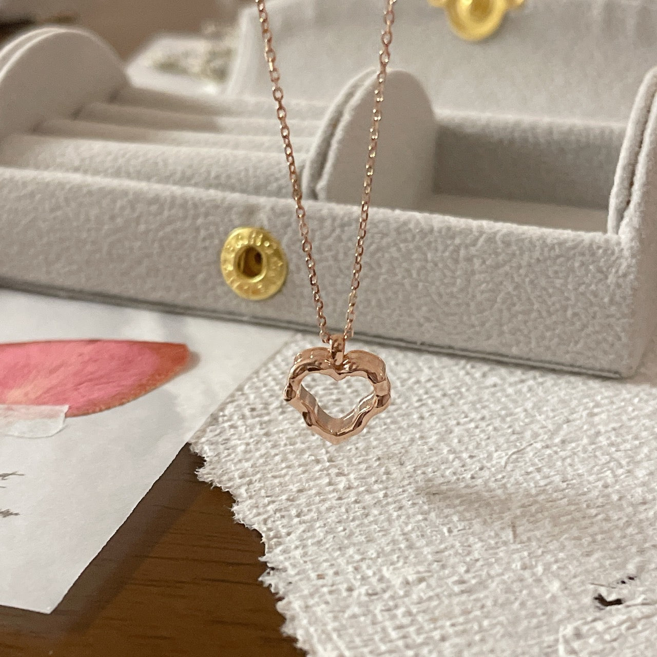 Antique Heart Cut Necklace