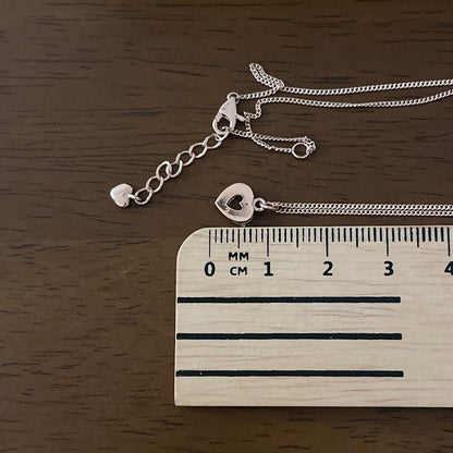 Heart Hollow Pendant Necklace