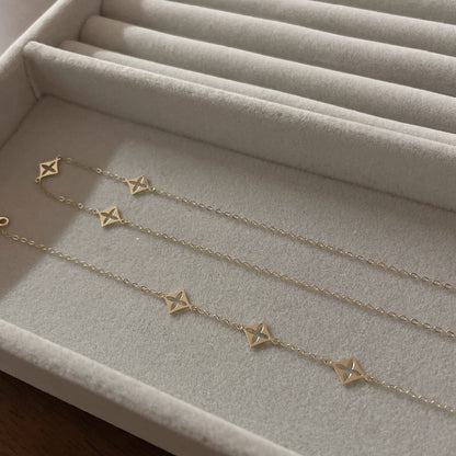 Rhombus Chain Bracelet