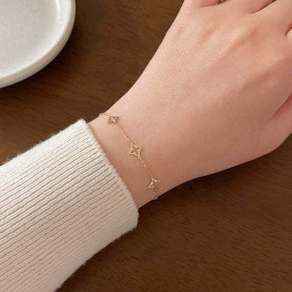 Rhombus Chain Bracelet