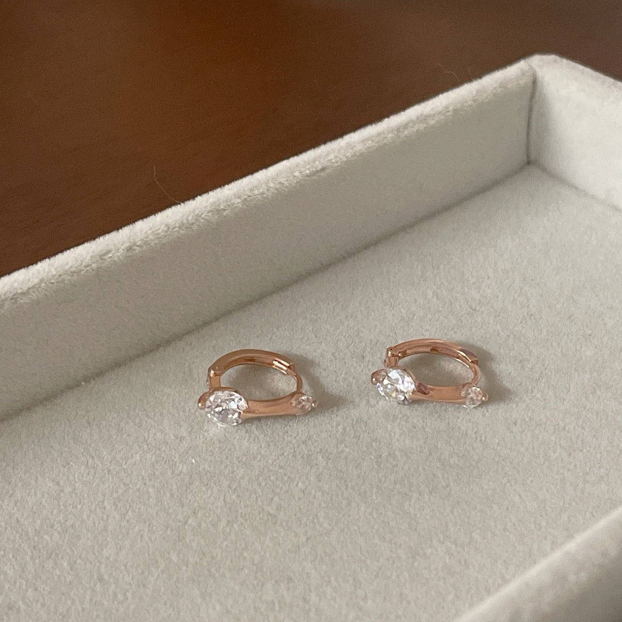 Double Point Hoop Earrings