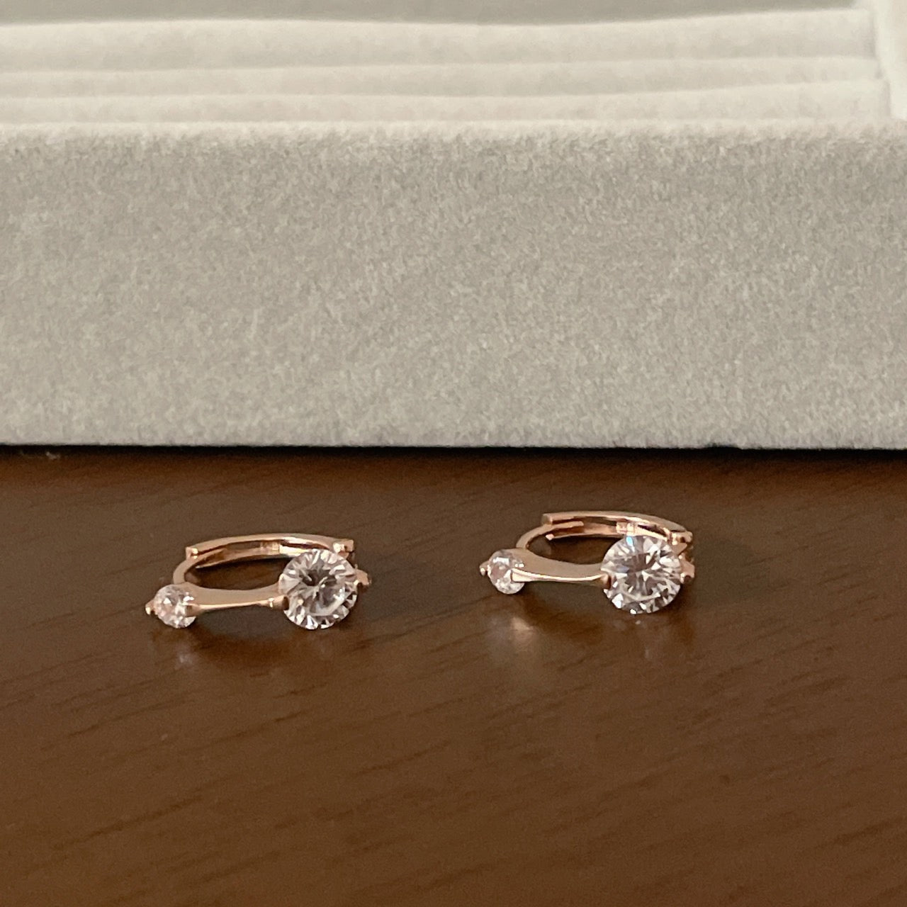 Double Point Hoop Earrings