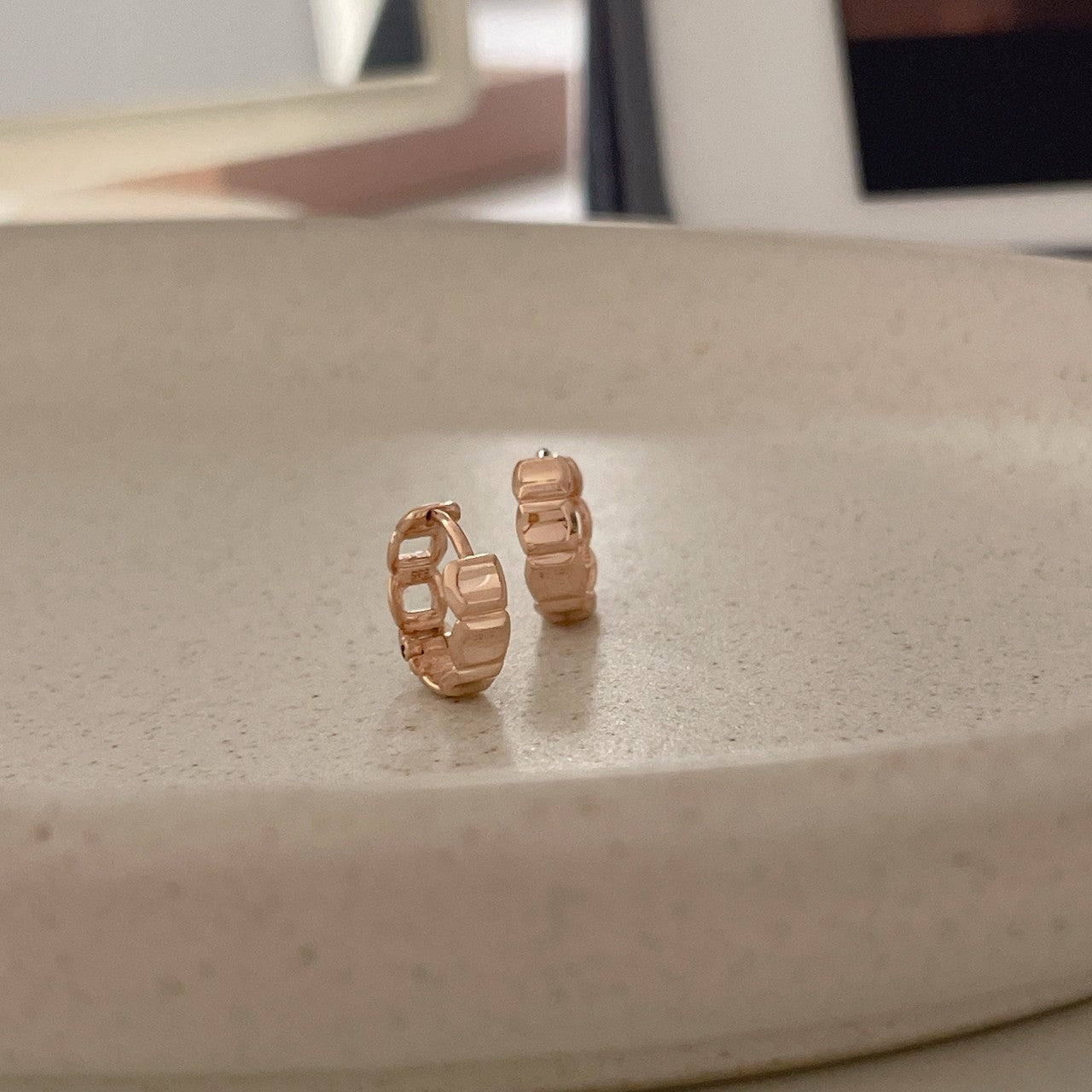 Square Link Earrings