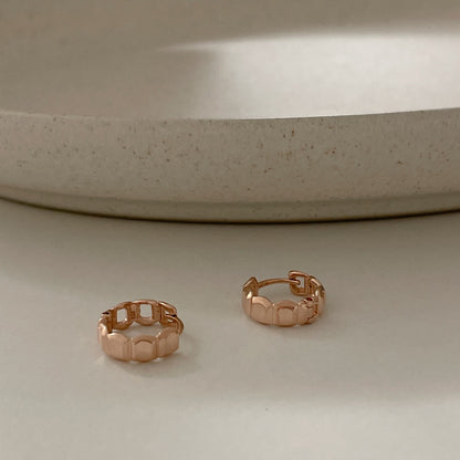 Square Link Earrings