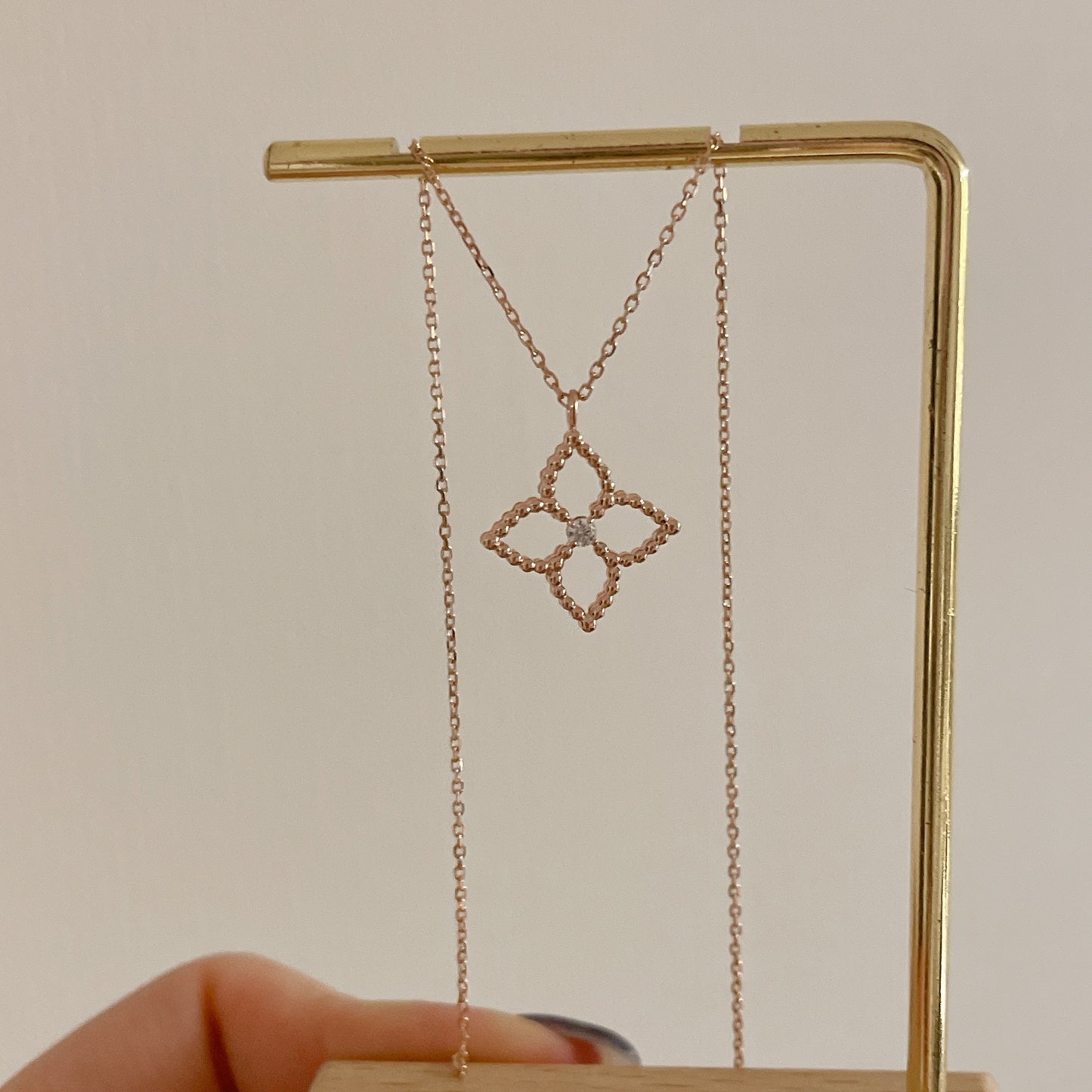 Diamond Flower Necklace