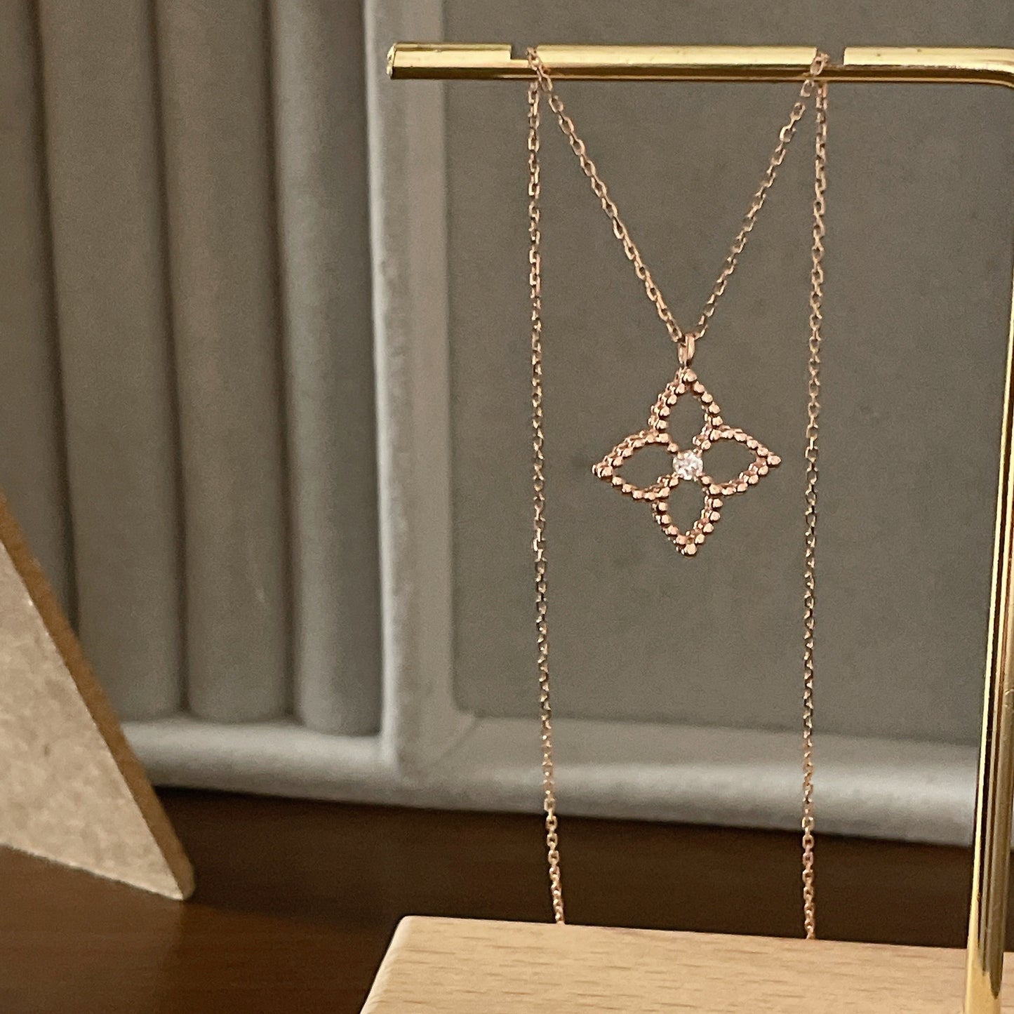 Diamond Flower Necklace