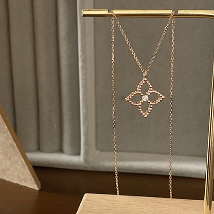 Diamond Flower Necklace