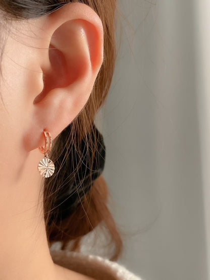 Round Disk Earring
