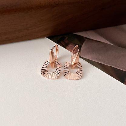 Open Square Drop Earrings