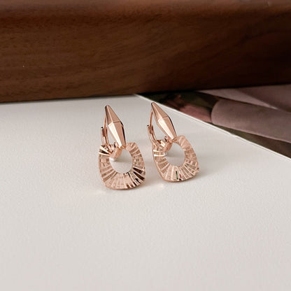 Open Square Drop Earrings