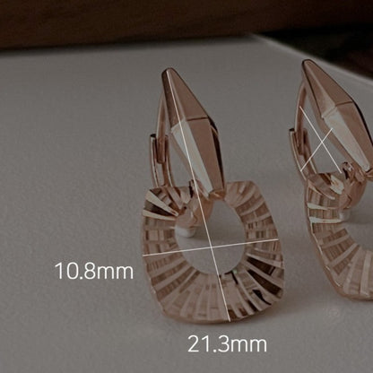 Open Square Drop Earrings