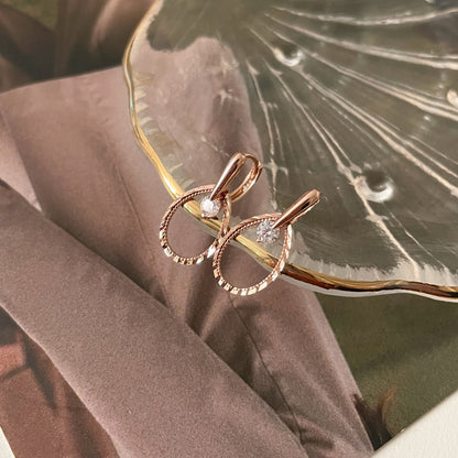 Open Circle Drop Earrings