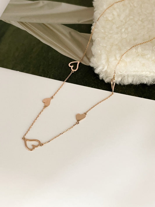 Heart Station Necklace