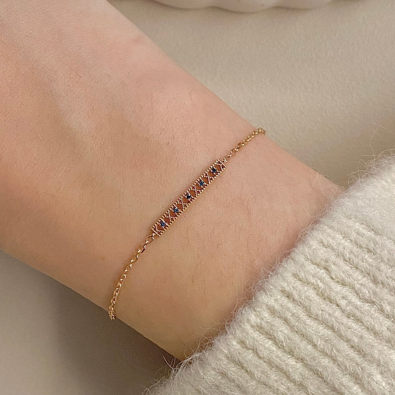 Blue Diamond Bracelet