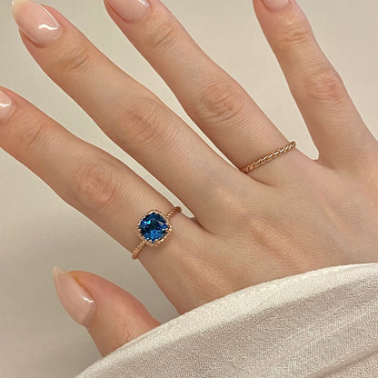 Blue Topaz Ring