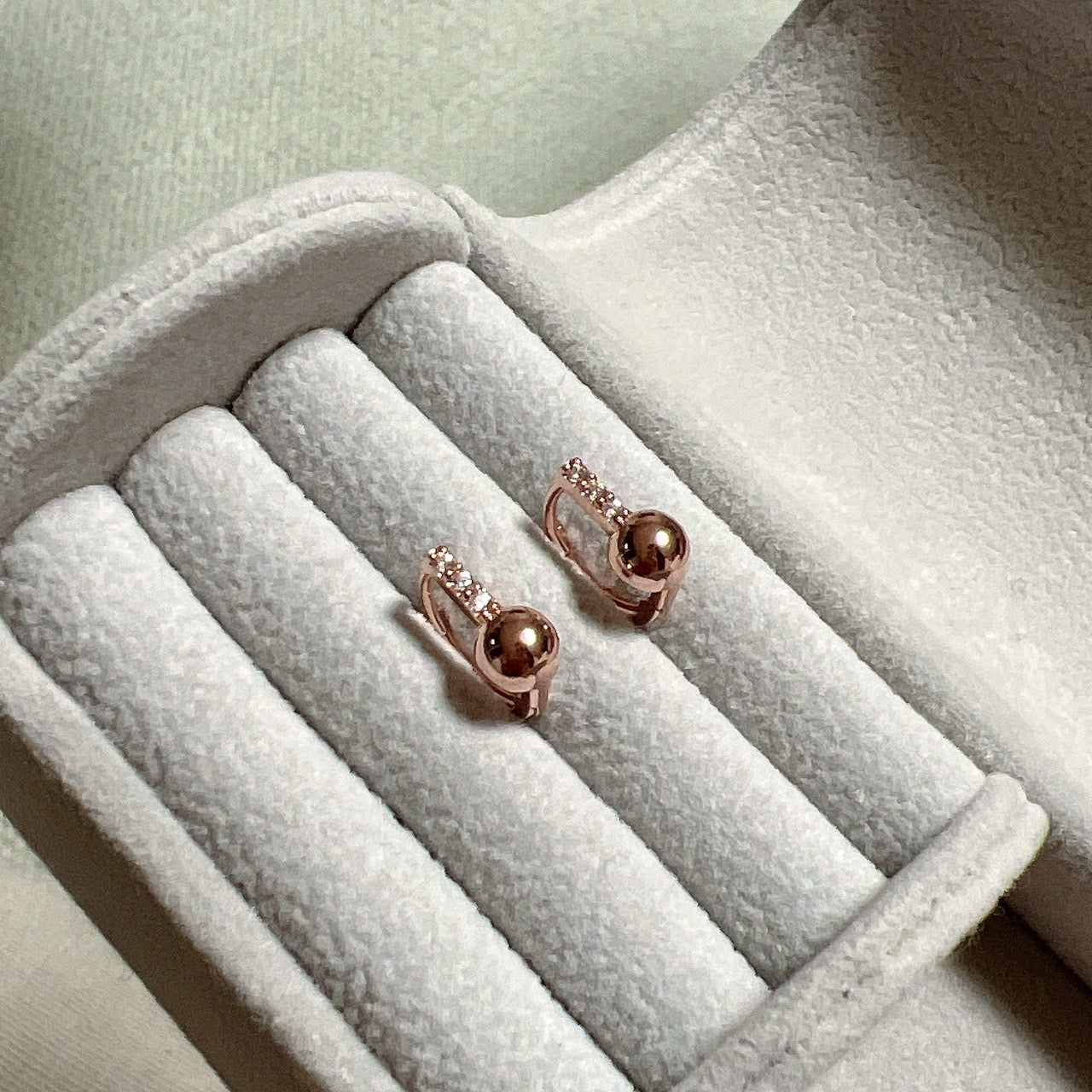 Ball Hoop Earrings