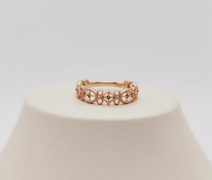 Blue Diamond Lace Ring