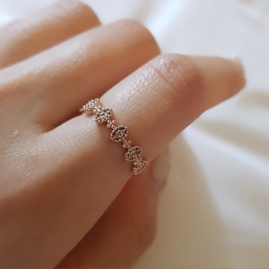 Lace Cognac Diamond Ring