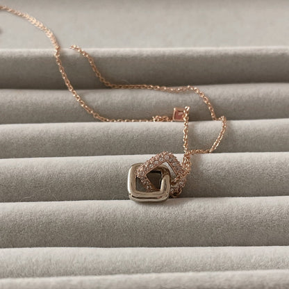 Double Square Necklace
