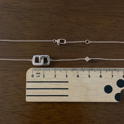 Double Square Necklace