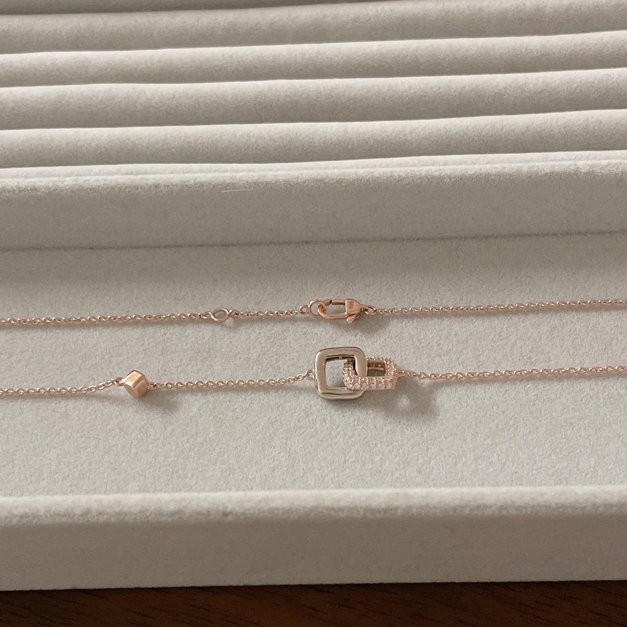 Double Square Necklace