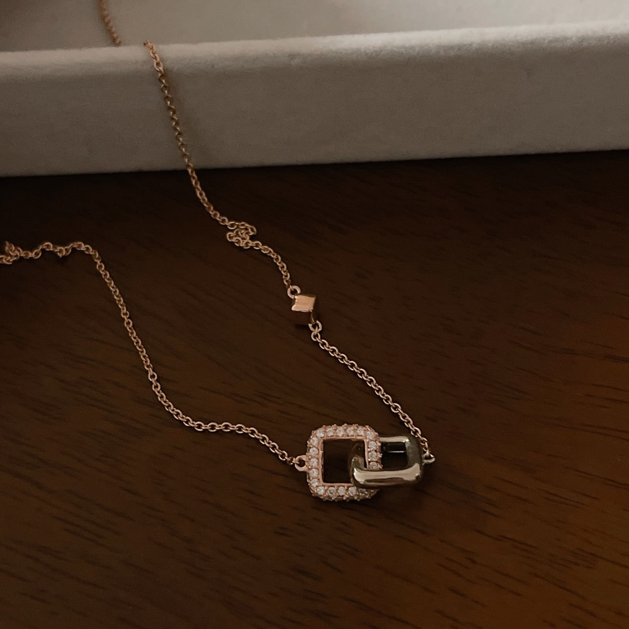 Double Square Necklace