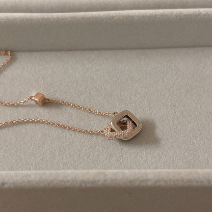 Double Square Necklace