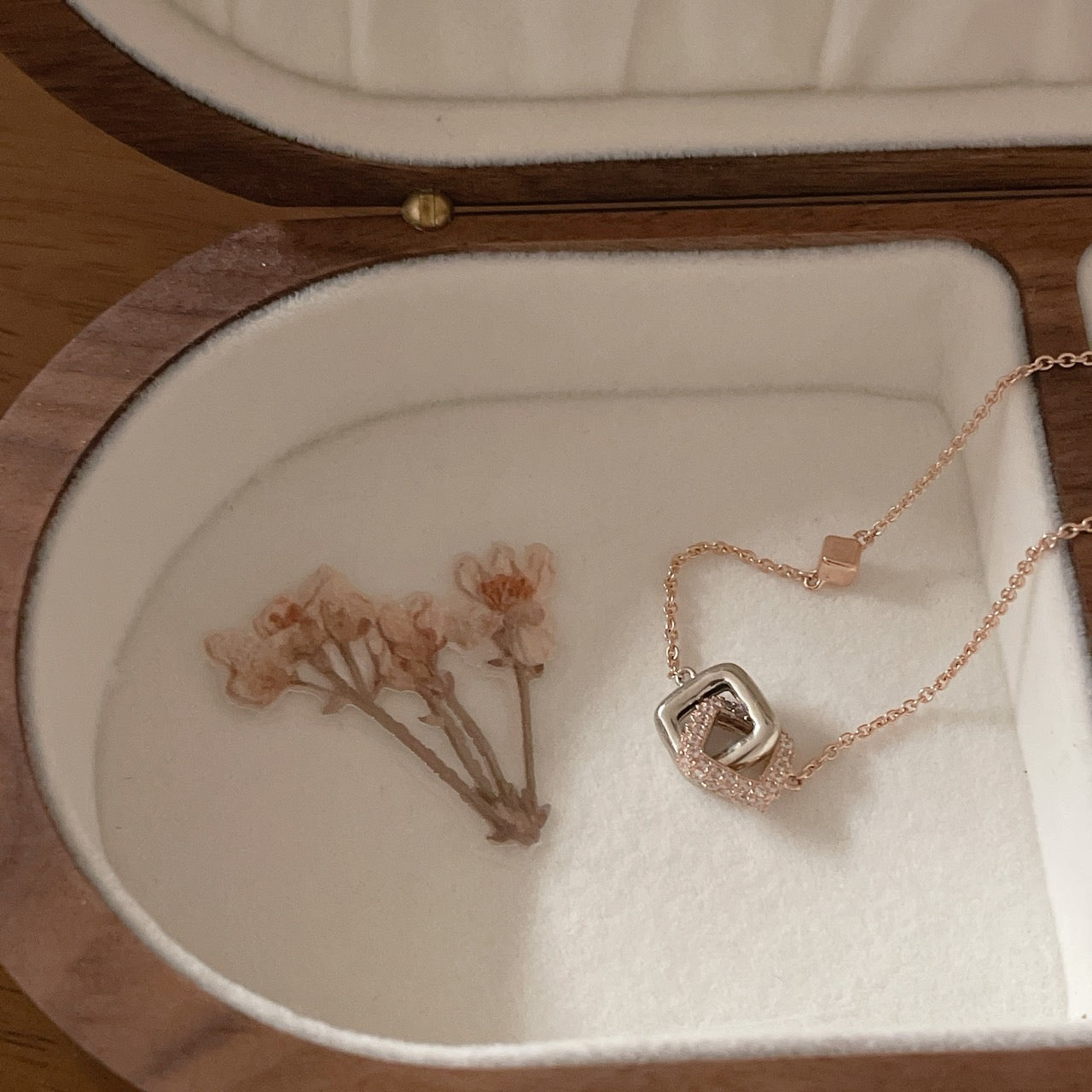 Double Square Necklace