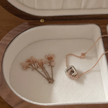 Double Square Necklace