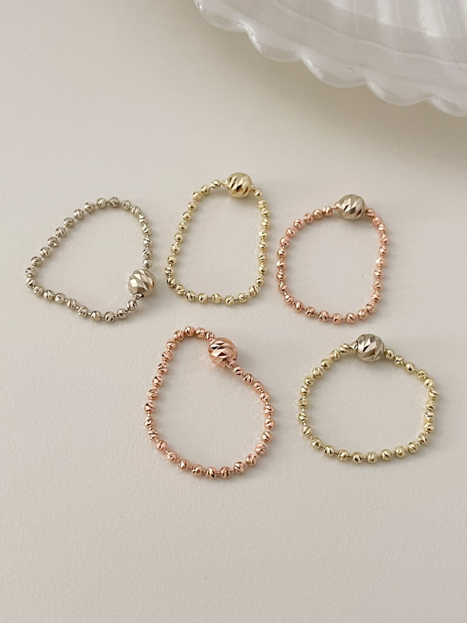 Bead Ball Chain Ring