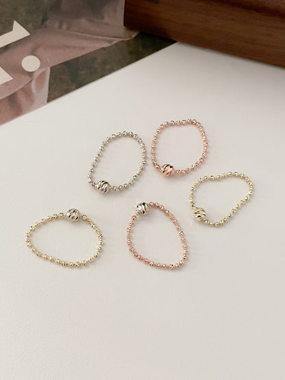 Bead Ball Chain Ring