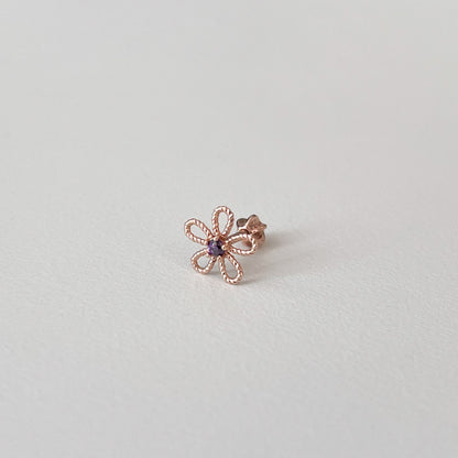 Purple Q Flower Piercing