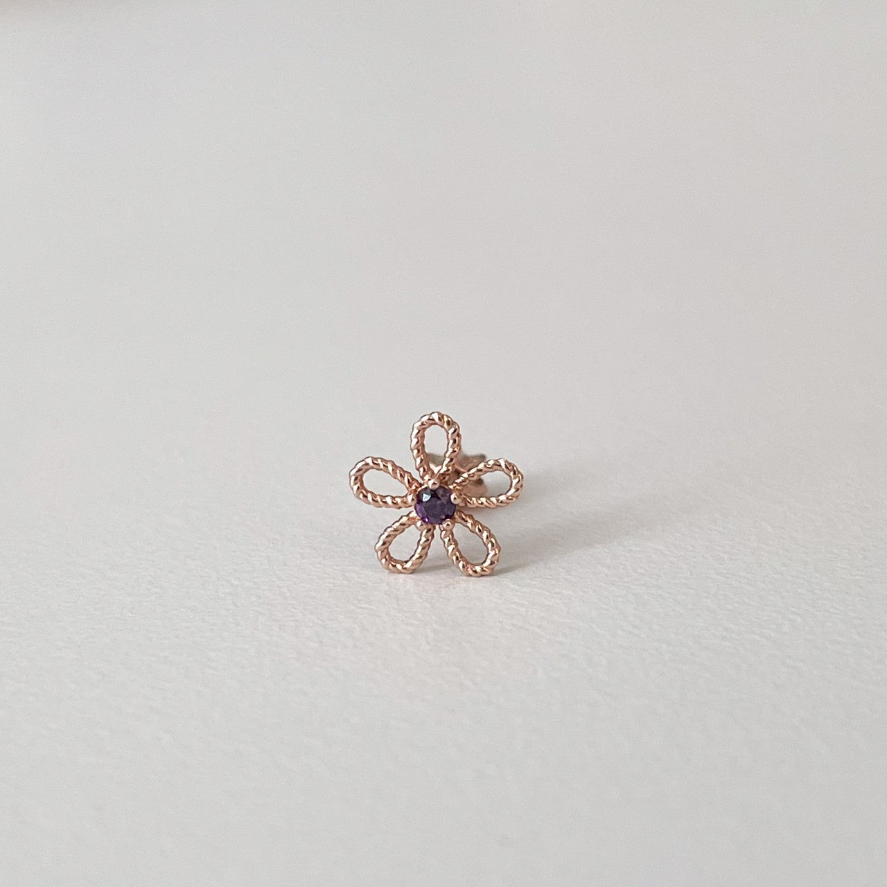 Purple Q Flower Piercing