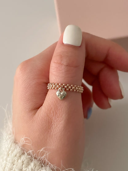 Heart Dangle Ring