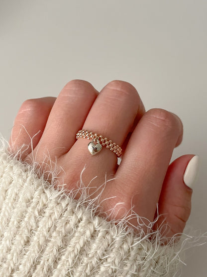 Heart Dangle Ring