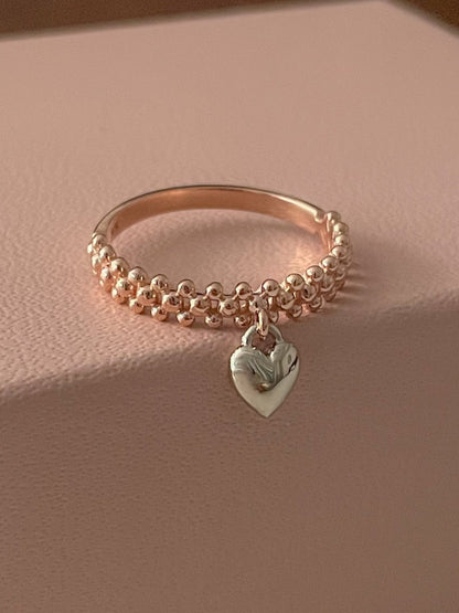 Heart Dangle Ring