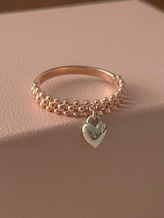 Heart Dangle Ring