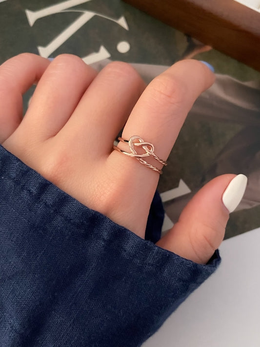 Heart Pretzel Ring