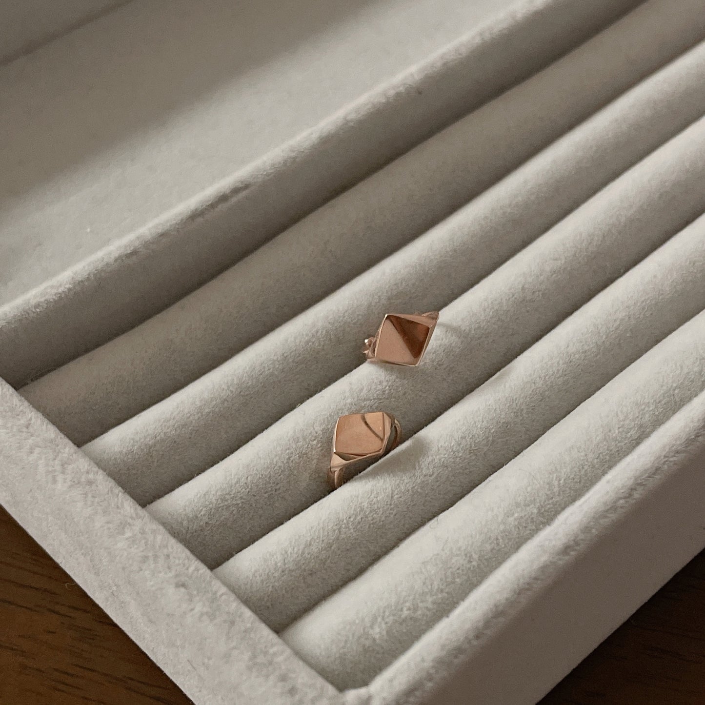 Rhombus Hoop Earrings