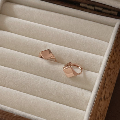 Rhombus Hoop Earrings
