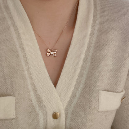 Bow Diamond Necklace