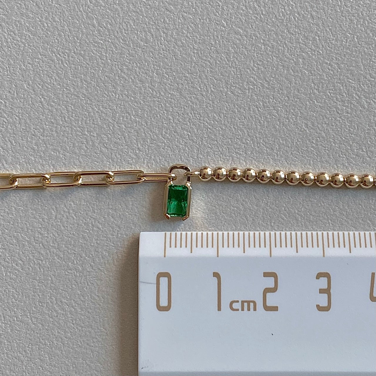 Emerald Chain Bracelet