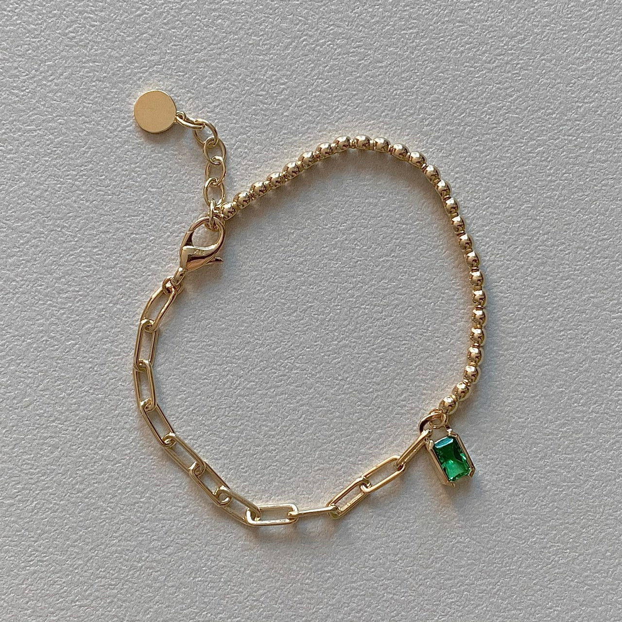 Emerald Chain Bracelet