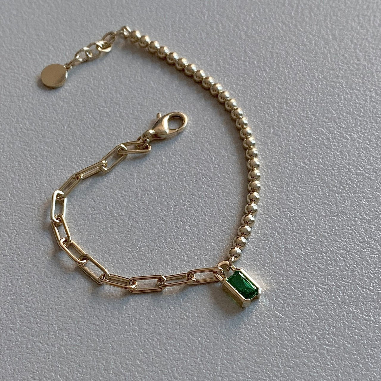 Emerald Chain Bracelet