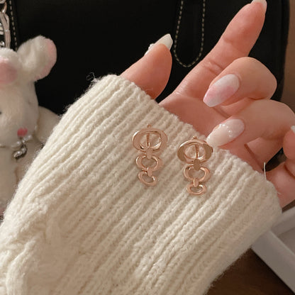 Triple Drop Link Earrings