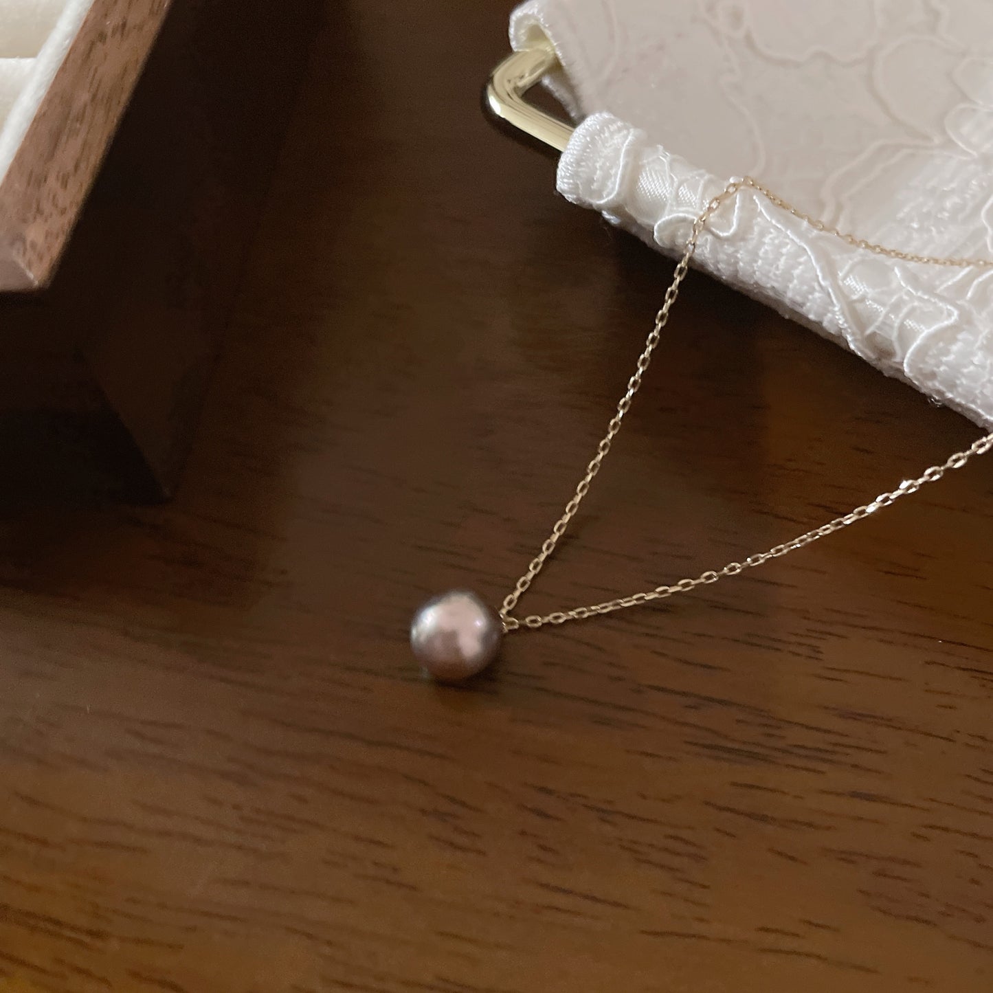 Black Pearl Necklace