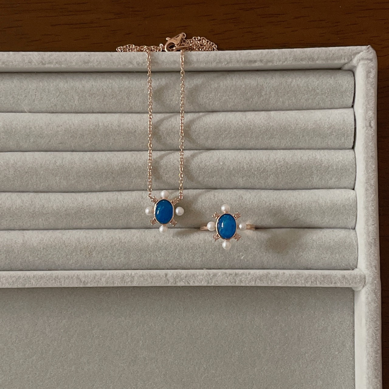 Blue Opal Necklace